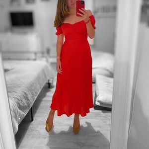 NWT Hello Molly SKY CHILD MAXI DRESS RED